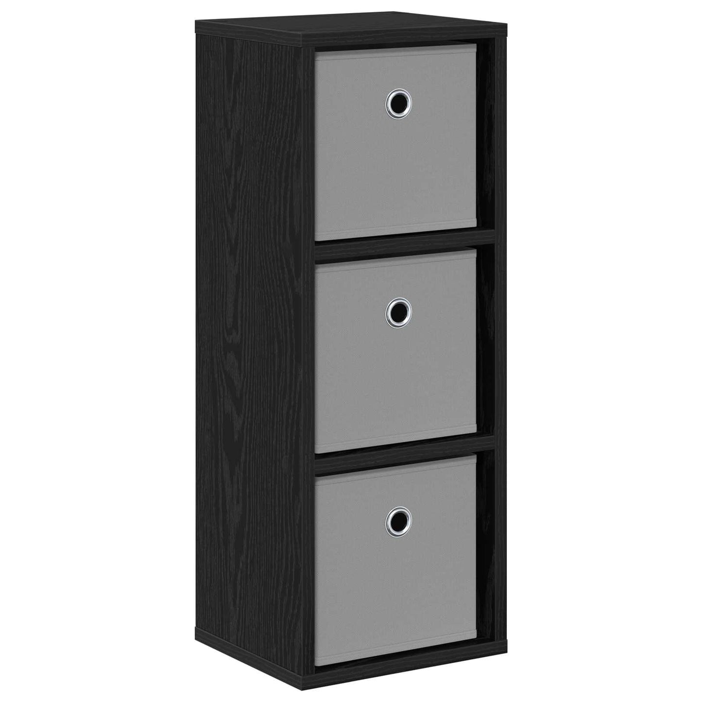 vidaXL Πλαϊνό γραφείο με συρτάρι Μαύρη Οξυά 25,5 x 22 x 69,5 εκ
