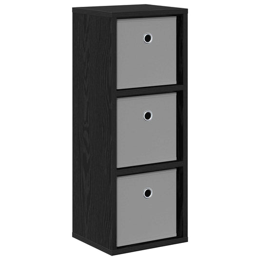 vidaXL Πλαϊνό γραφείο με συρτάρι Μαύρη Οξυά 25,5 x 22 x 69,5 εκ