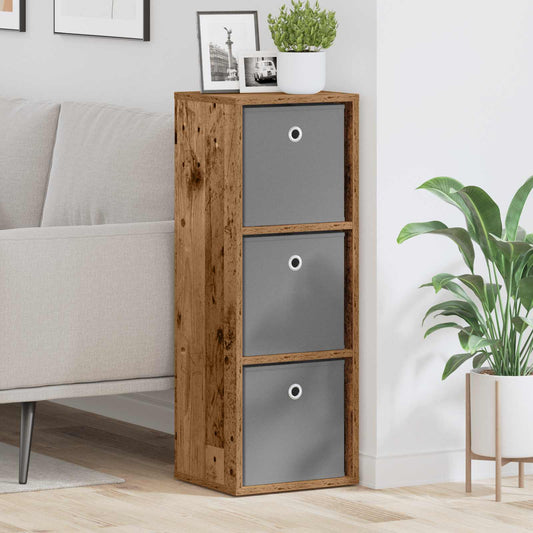 vidaXL Πλαϊνό γραφείο με συρτάρι Παλιό ξύλο 30,5 x 27 x 84,5 εκ