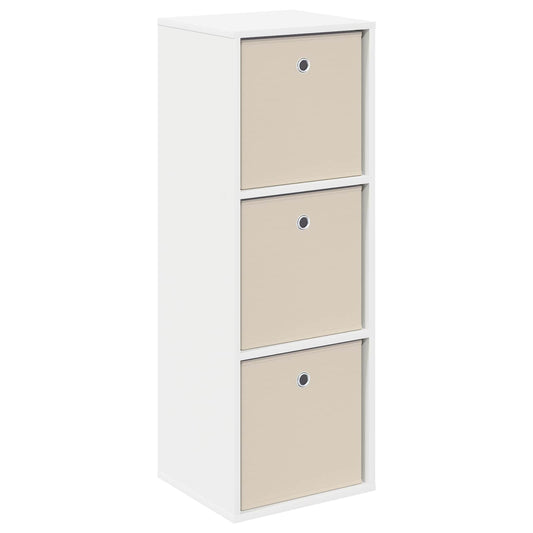 vidaXL Πλαϊνό γραφείο με συρτάρι Λευκό 35 x 32 x 99,5 εκ