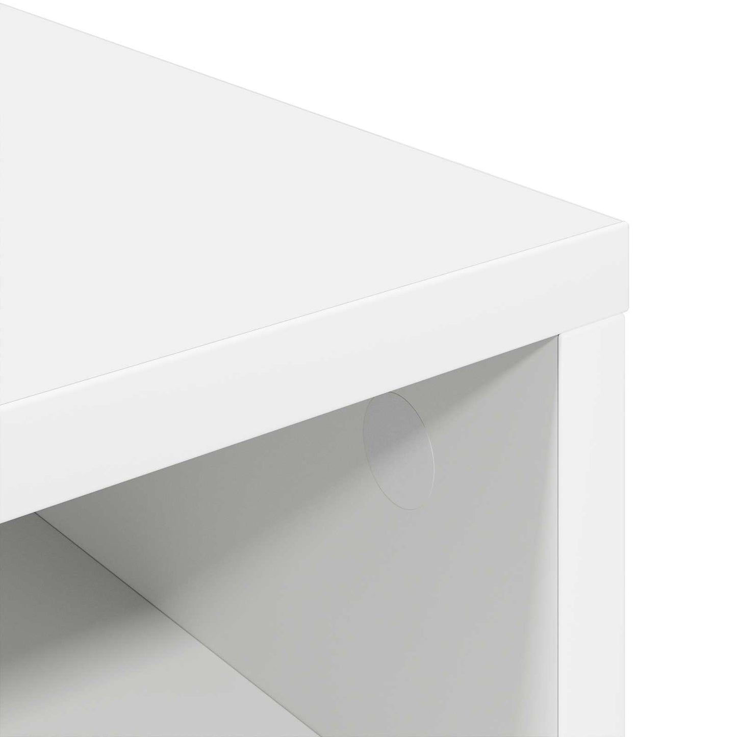 vidaXL Χαμηλό γραφείο με συρτάρι Λευκό 72 x 22,5 x 38 εκ
