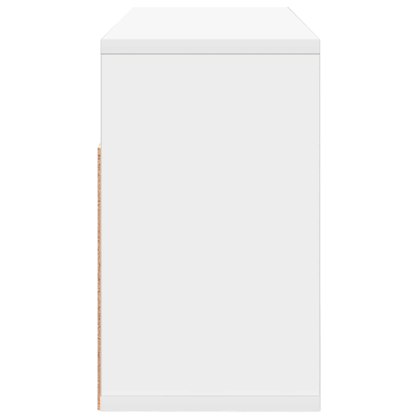 vidaXL Χαμηλό γραφείο με συρτάρι Λευκό 72 x 22,5 x 38 εκ