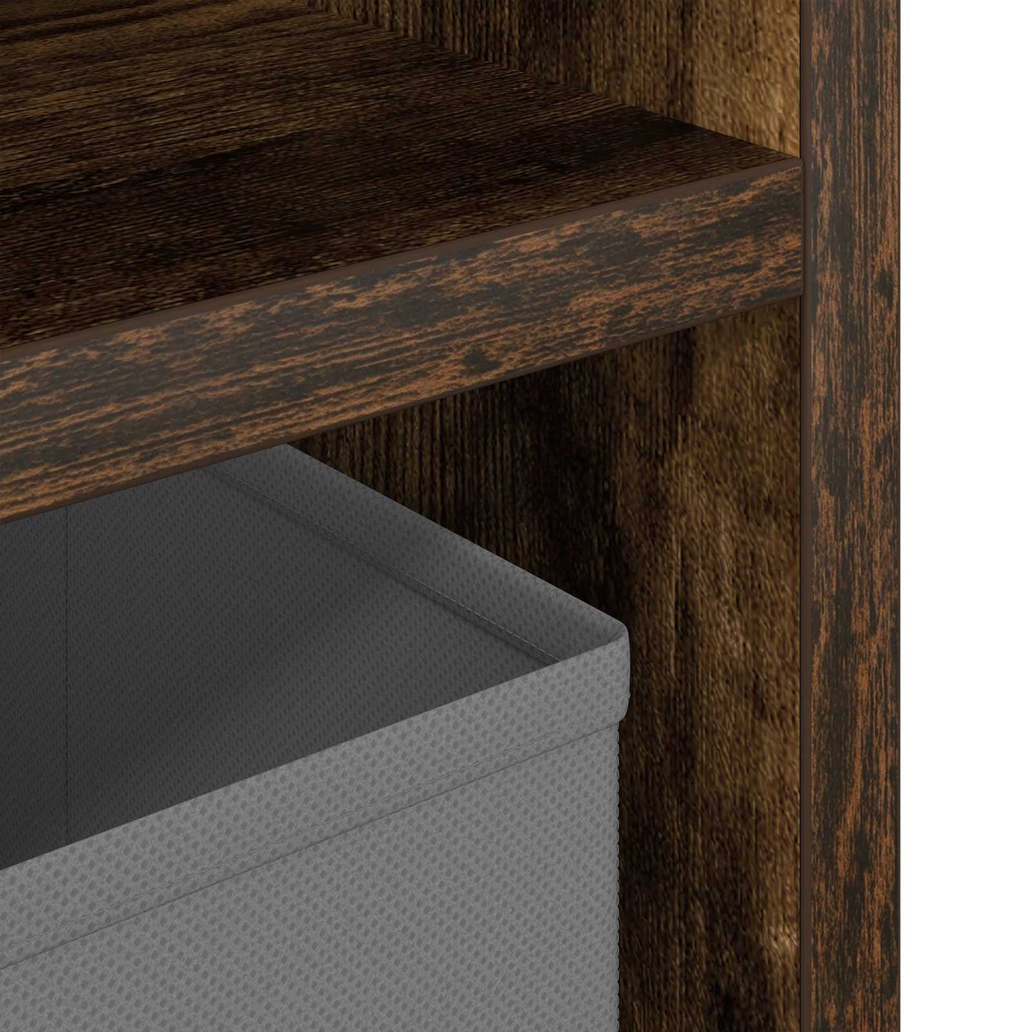 vidaXL Χαμηλό γραφείο με συρτάρι Καπνιστό Δρύς 72 x 22,5 x 38 εκ