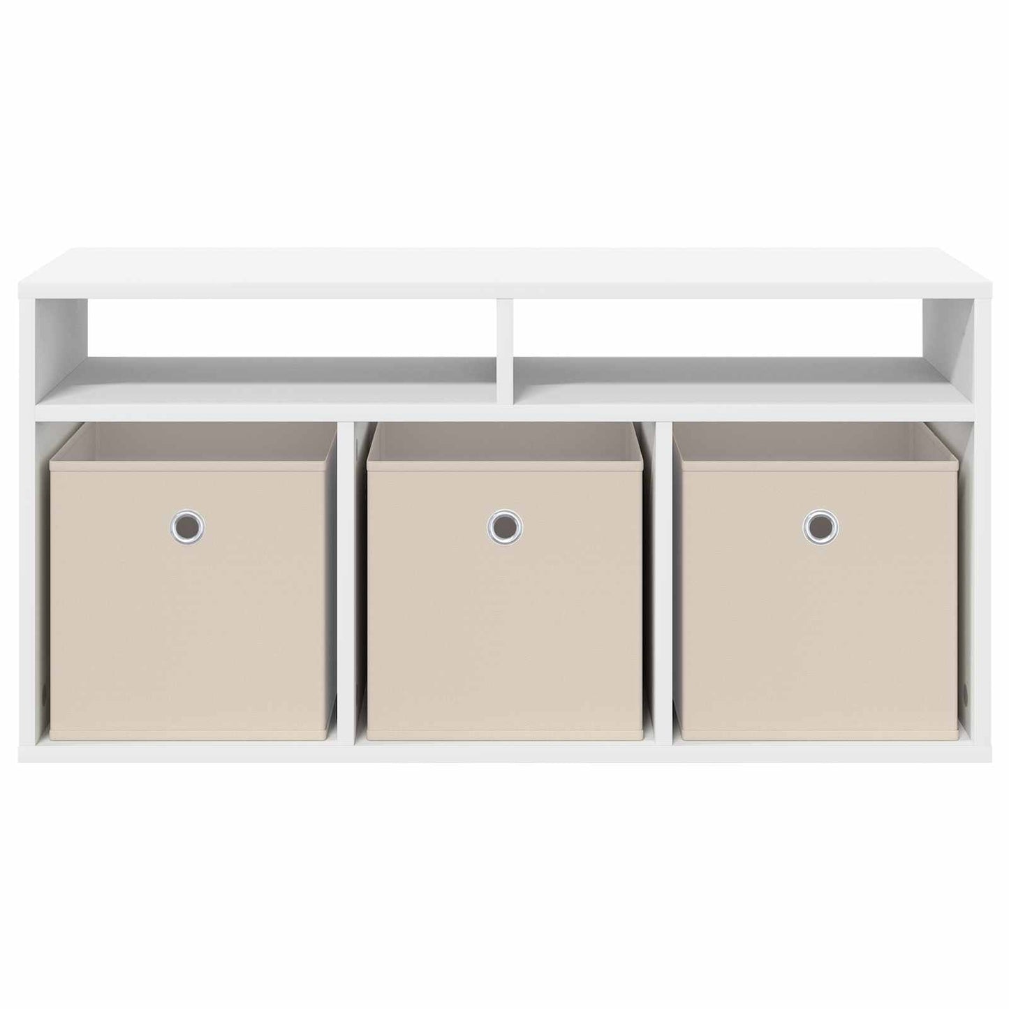 vidaXL Χαμηλό γραφείο με συρτάρι Λευκό 87 x 27,5 x 43 εκ