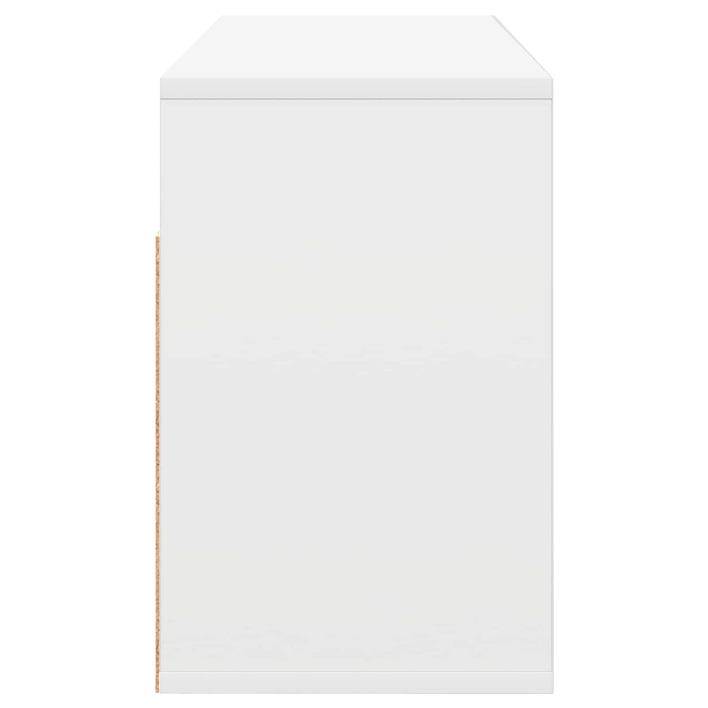 vidaXL Χαμηλό γραφείο με συρτάρι Λευκό 87 x 27,5 x 43 εκ