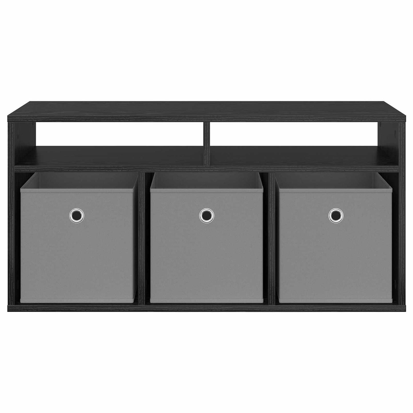 vidaXL Χαμηλό γραφείο με συρτάρι Μαύρη Οξυά 87 x 27,5 x 43 εκ
