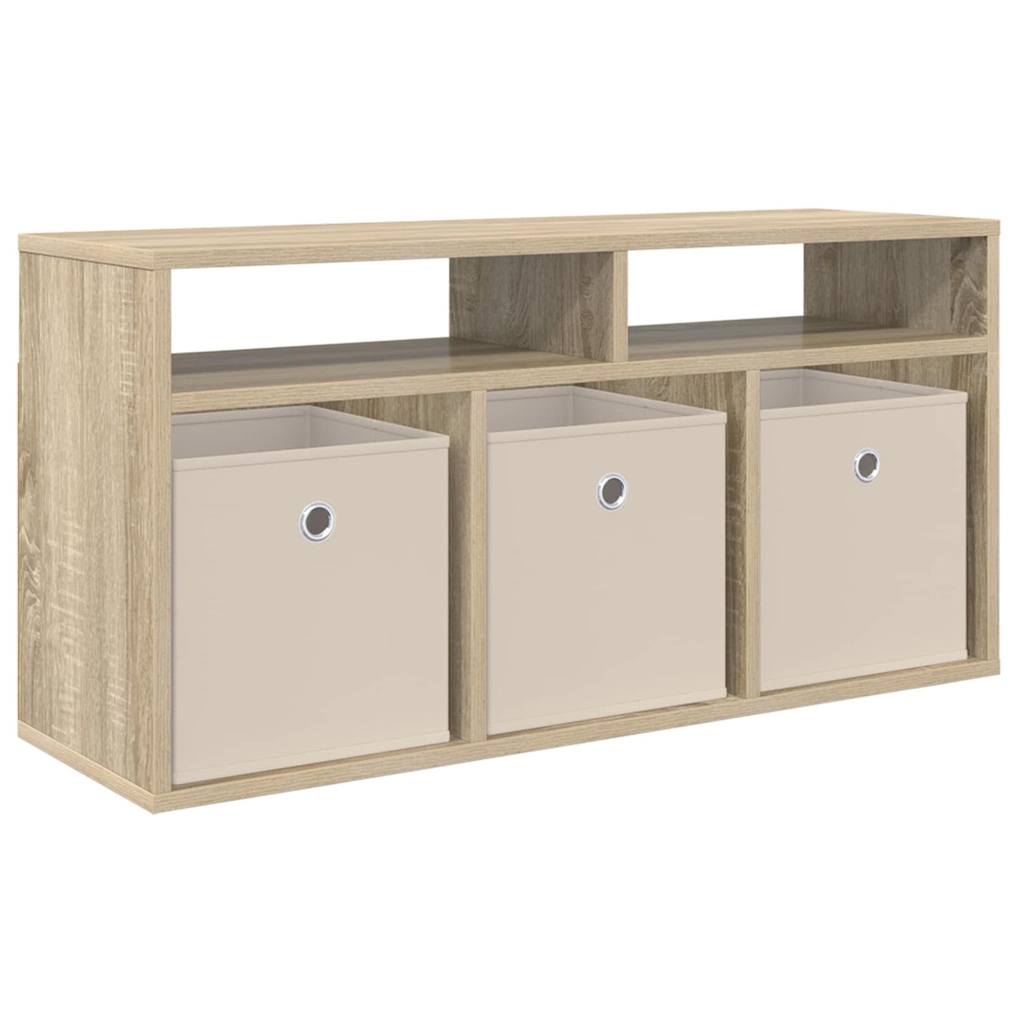 vidaXL Χαμηλό γραφείο με συρτάρι Δρύς Sonoma 87 x 27,5 x 43 εκ