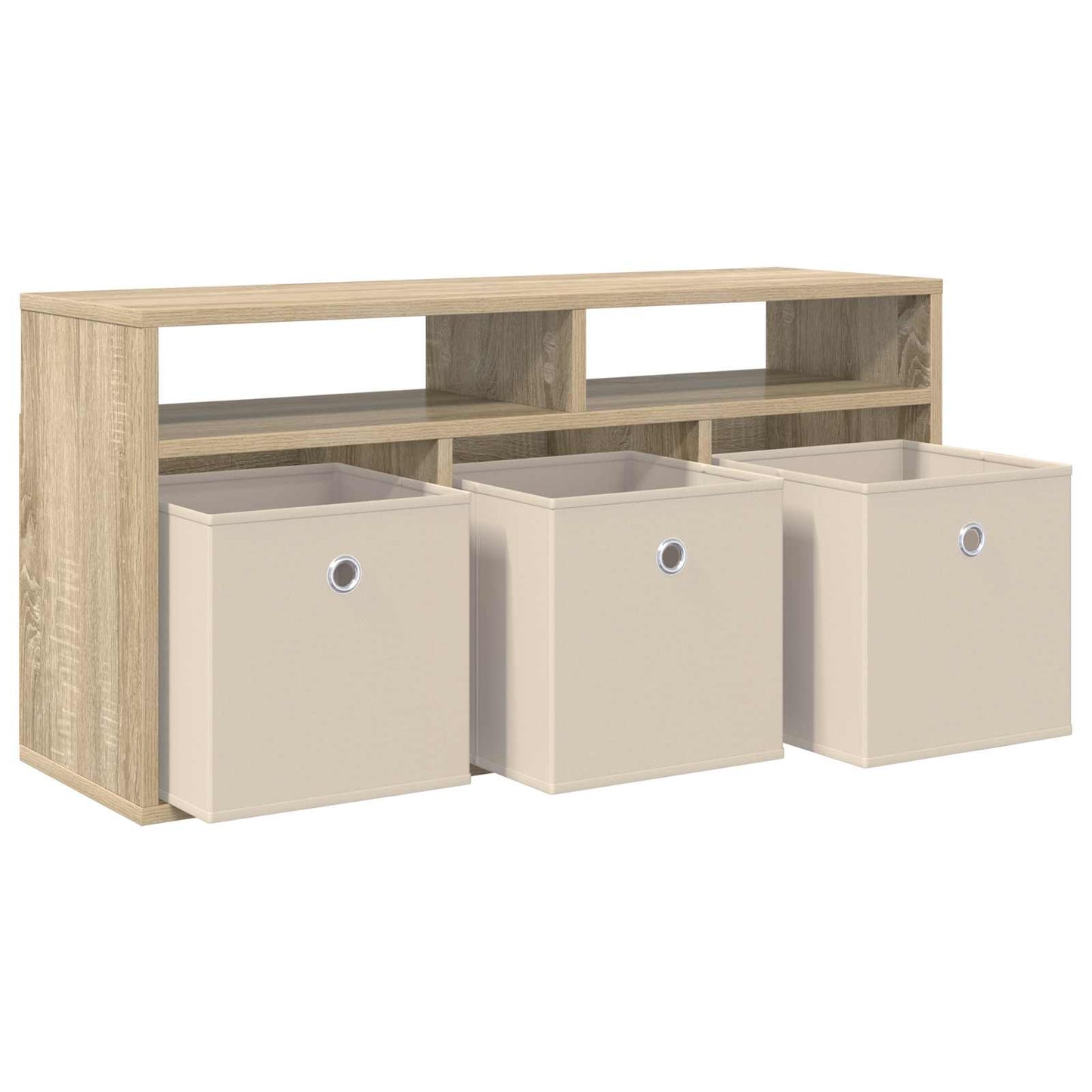 vidaXL Χαμηλό γραφείο με συρτάρι Δρύς Sonoma 87 x 27,5 x 43 εκ