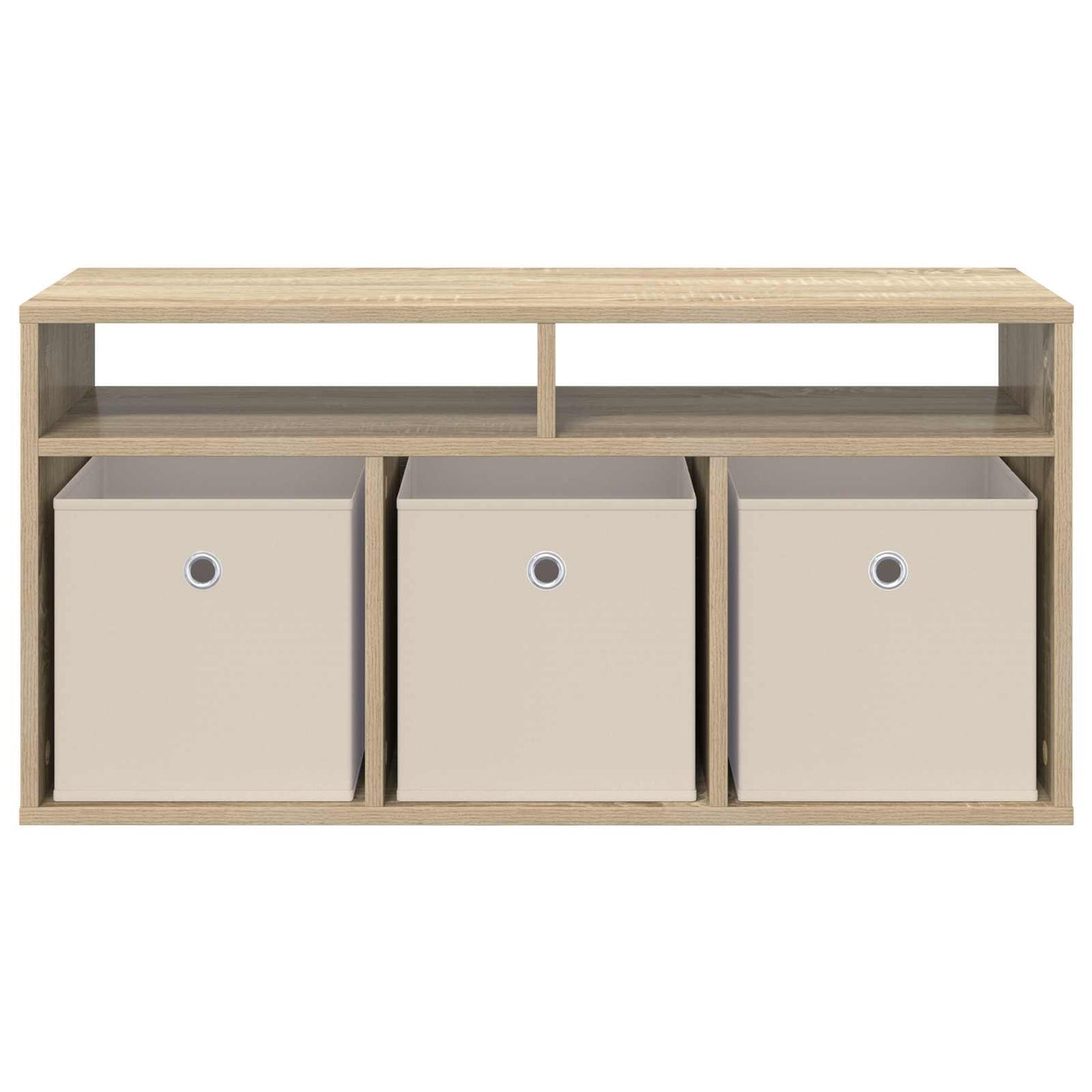 vidaXL Χαμηλό γραφείο με συρτάρι Δρύς Sonoma 87 x 27,5 x 43 εκ