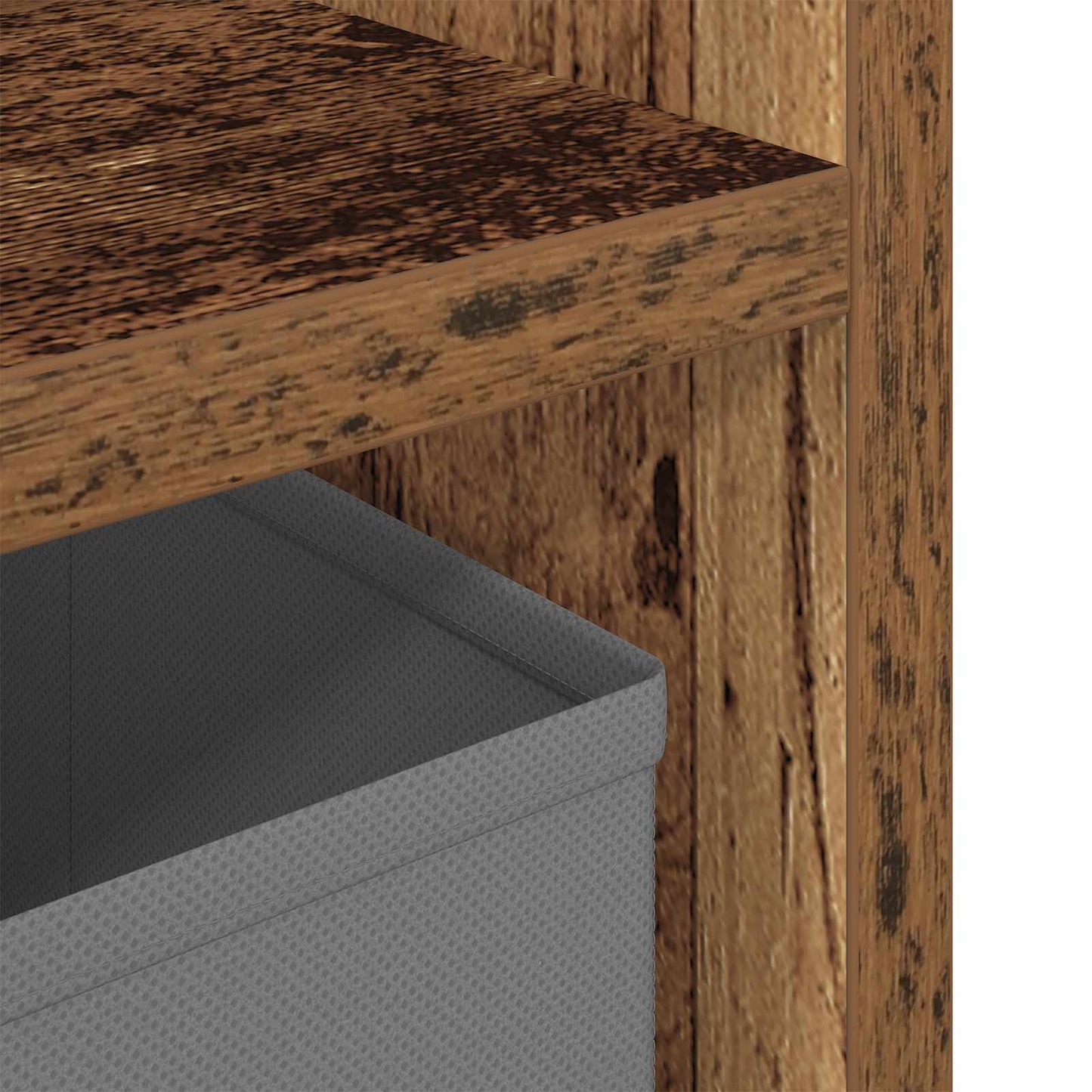 vidaXL Χαμηλό γραφείο με συρτάρι Παλιό ξύλο 87 x 27,5 x 43 εκ