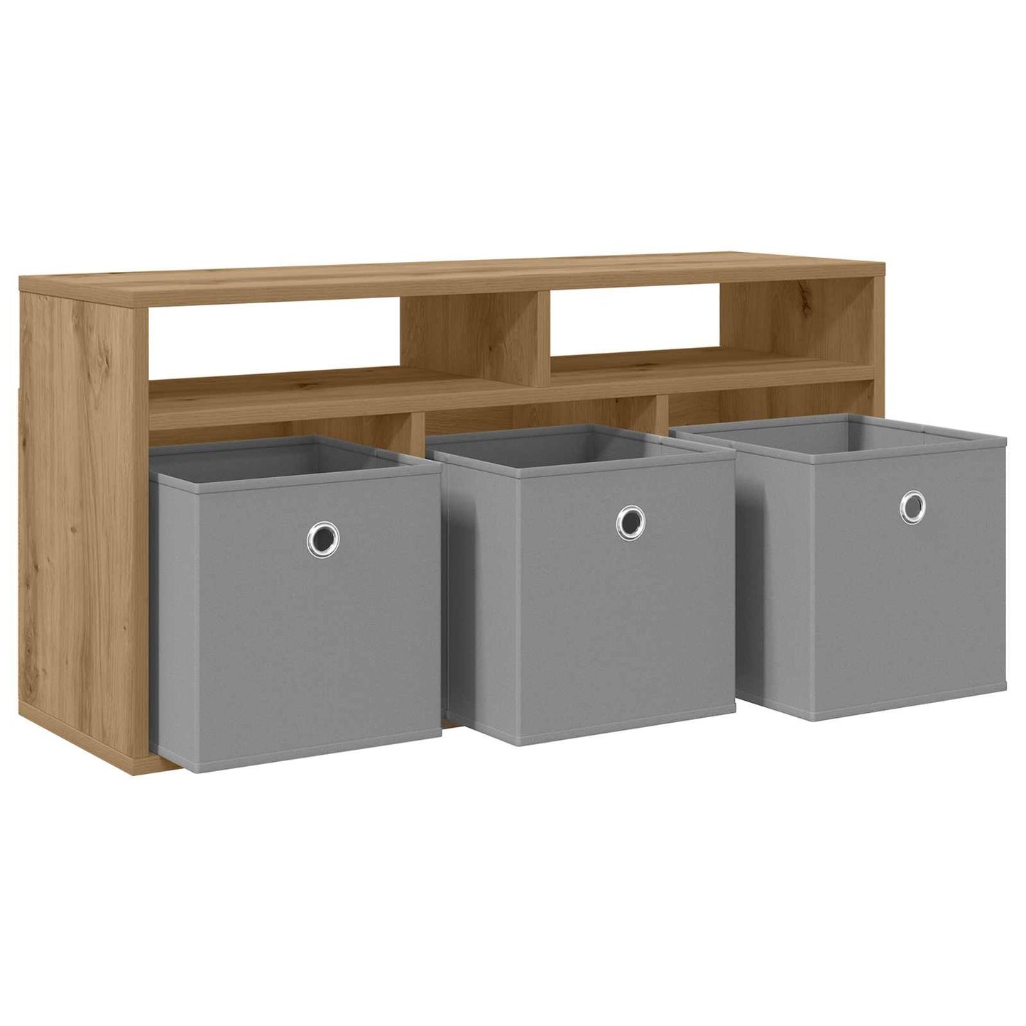 vidaXL Χαμηλό γραφείο 87 x 27,5 x 43 εκ Artisan Oak
