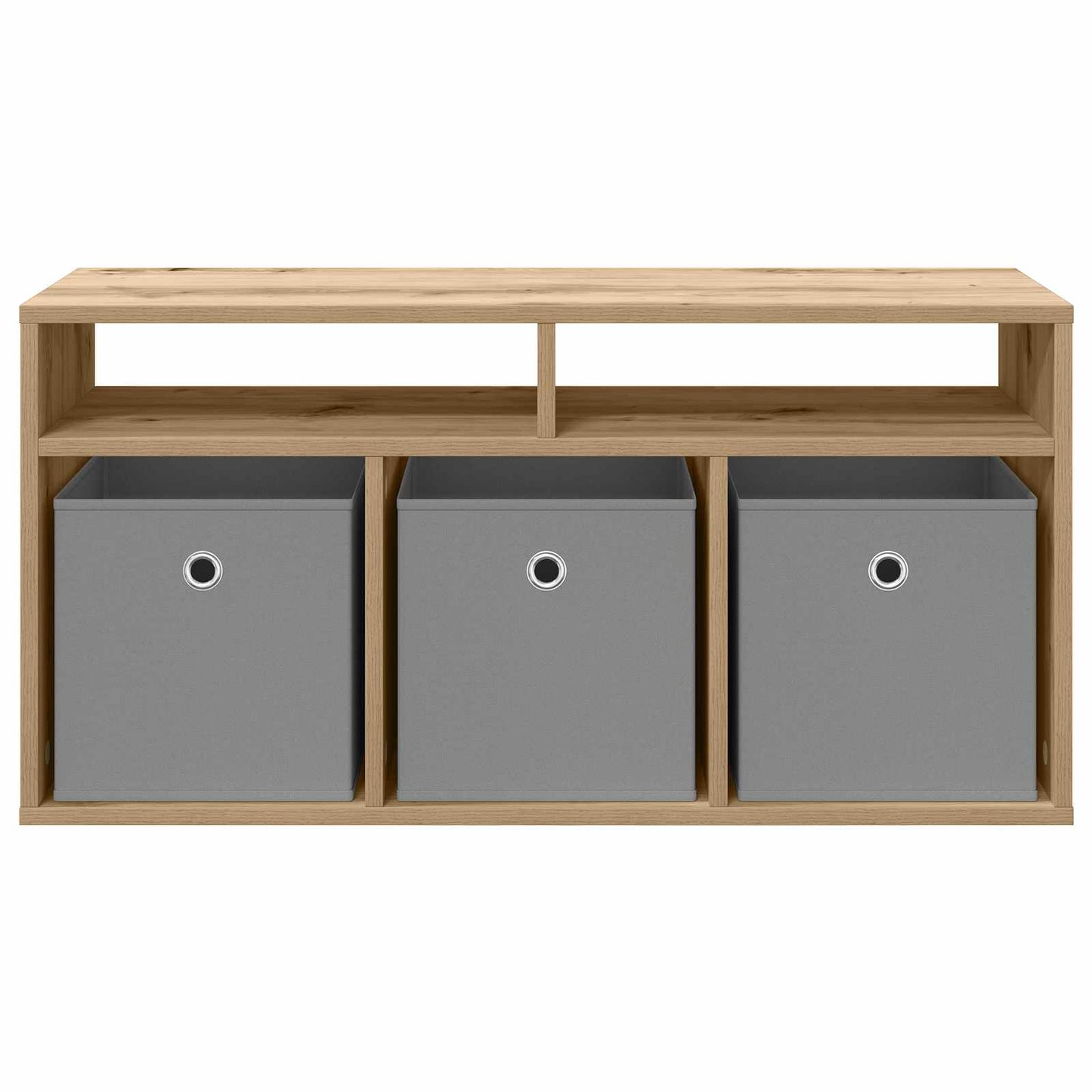 vidaXL Χαμηλό γραφείο 87 x 27,5 x 43 εκ Artisan Oak