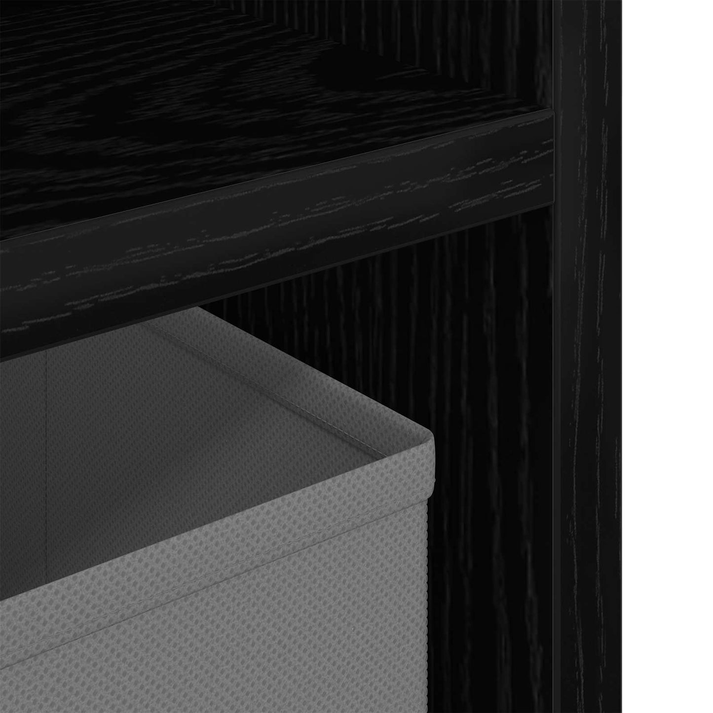 vidaXL Χαμηλό γραφείο με συρτάρι Μαύρη Οξυά 102 x 32 x 48,5 εκ.