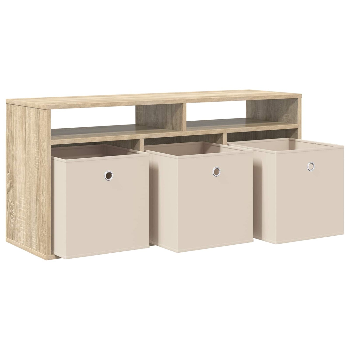 vidaXL Χαμηλό γραφείο με συρτάρι Δρύς Sonoma 102 x 32 x 48,5 εκ.