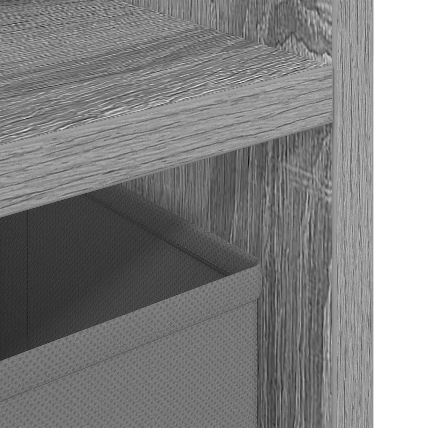 vidaXL Χαμηλό γραφείο 102 x 32 x 48,5 εκ. Γκρι Sonoma