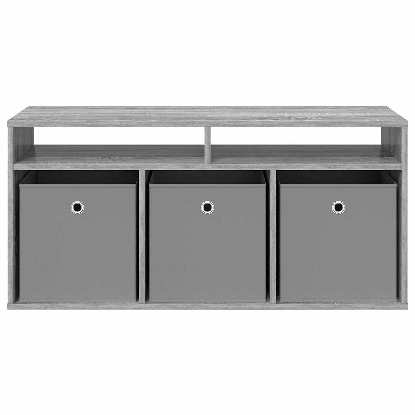vidaXL Χαμηλό γραφείο 102 x 32 x 48,5 εκ. Γκρι Sonoma