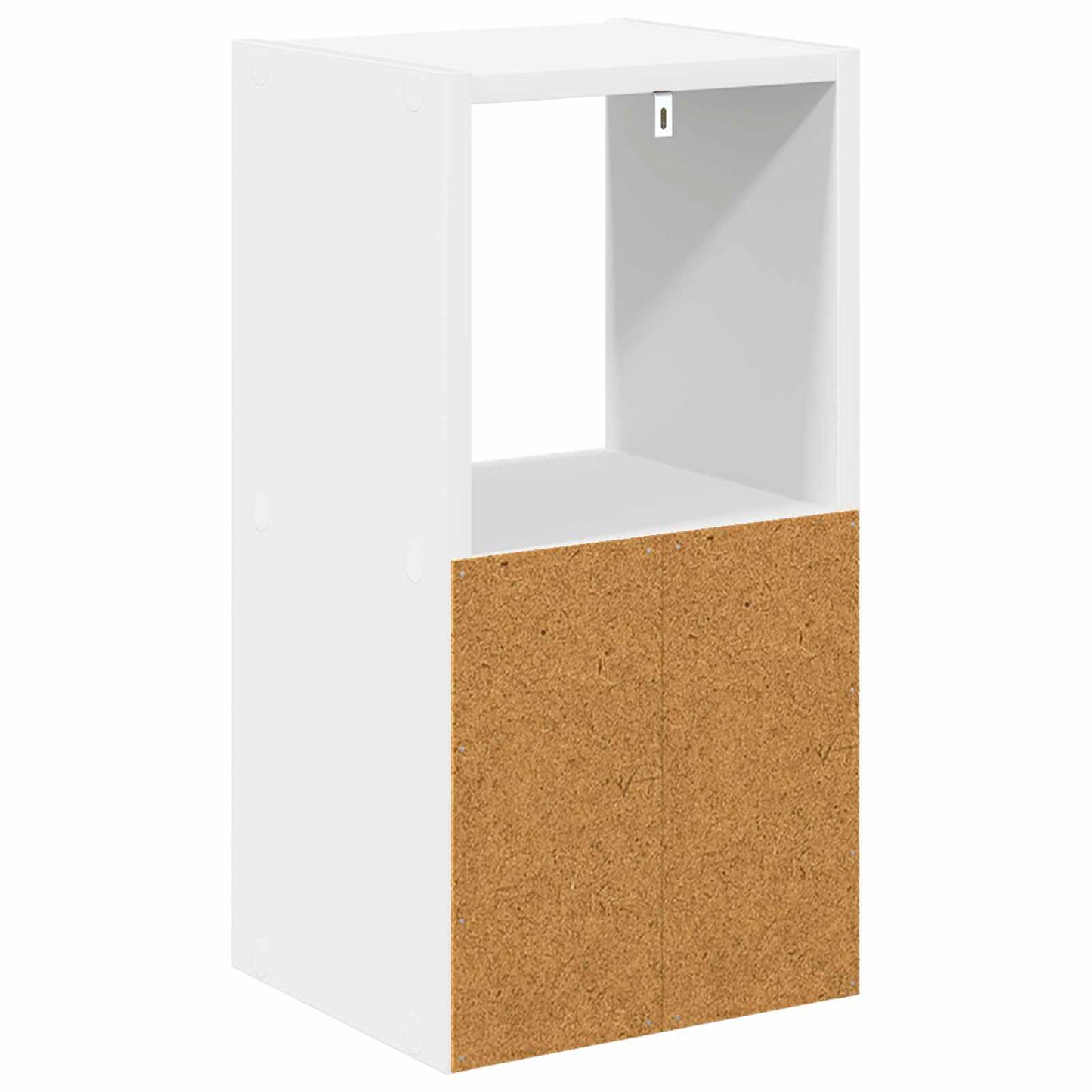 vidaXL Κομοδίνο Λευκό 25,5 x 22 x 49,5 εκ Επεξεργασμένο ξύλο