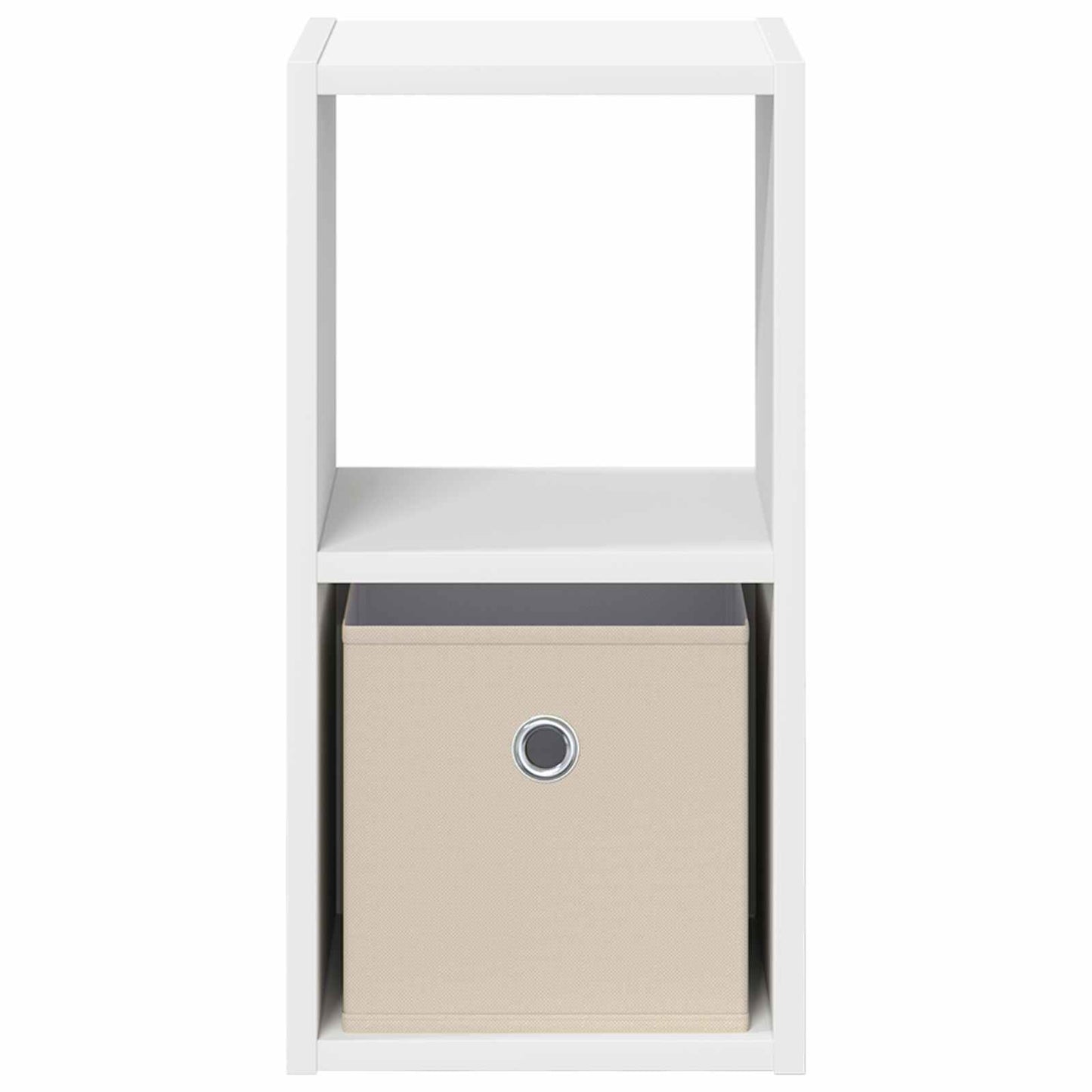 vidaXL Κομοδίνο Λευκό 25,5 x 22 x 49,5 εκ Επεξεργασμένο ξύλο
