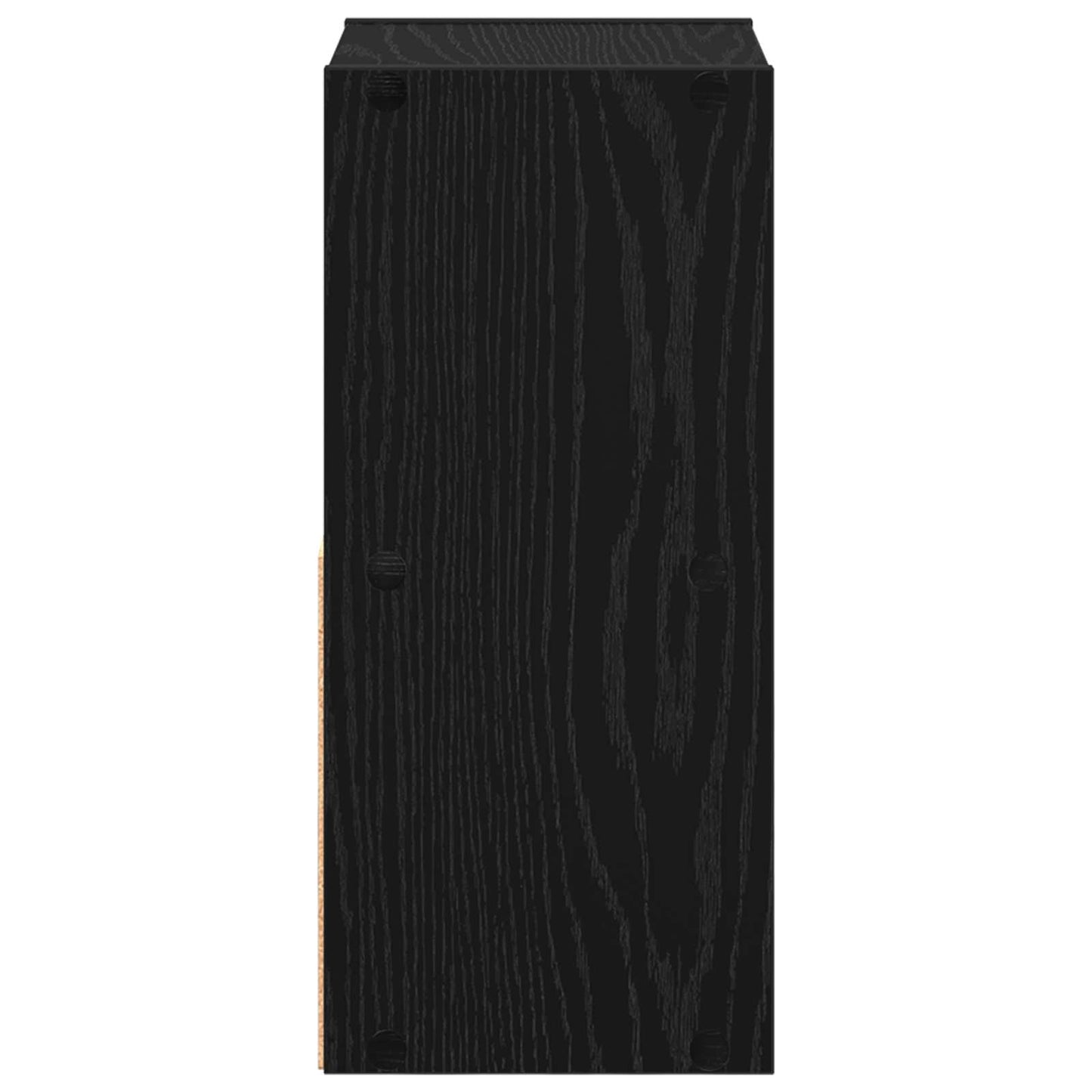 vidaXL Κομοδίνο με συρτάρι 2 pcs Μαύρη Οξυά 25,5 x 22 x 49,5 εκ