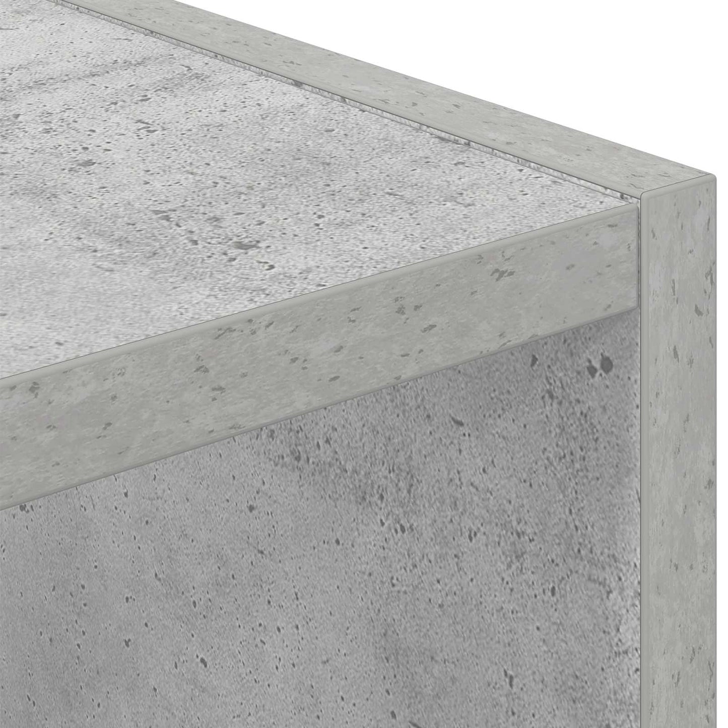 vidaXL Κομοδίνο Σκυρόδεμα Γκρι 25,5 x 22 x 49,5 εκ Επεξεργασμένο ξύλο