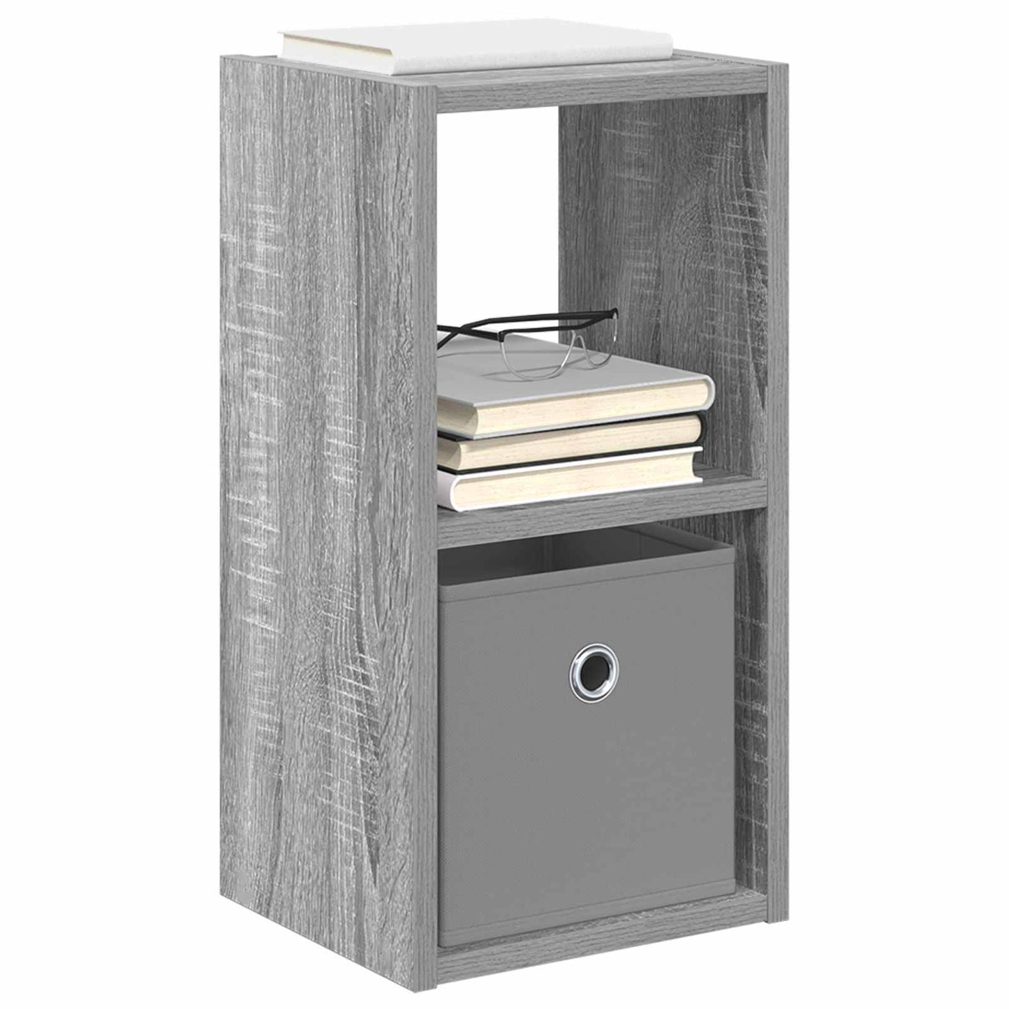 vidaXL Κομοδίνο Γκρίζο Σονομα 25,5 x 22 x 49,5 εκ Επεξεργασμένο ξύλο