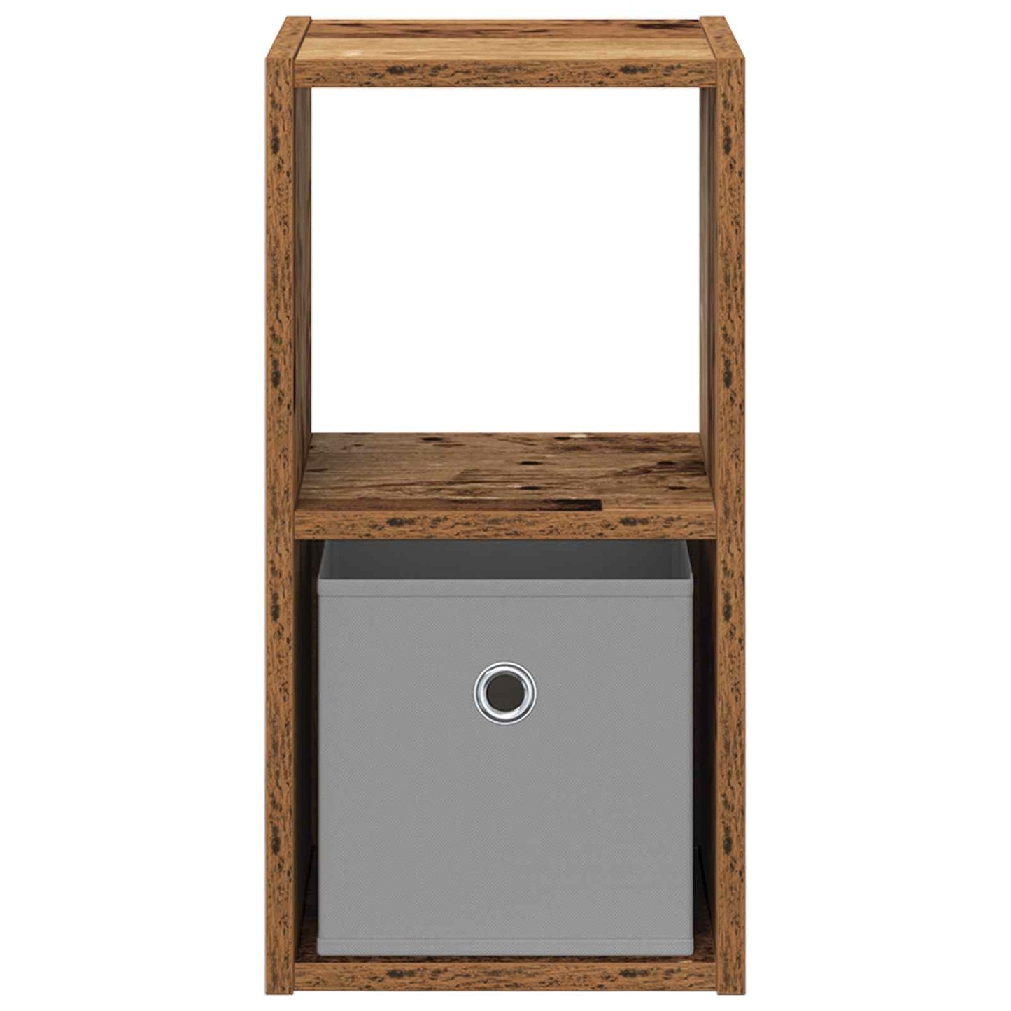vidaXL Κομοδίνο με συρτάρι 2 pcs Παλιό ξύλο 25,5 x 22 x 49,5 εκ