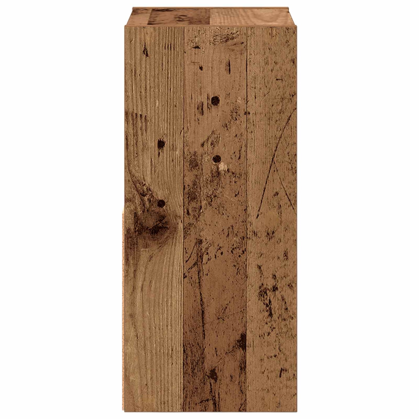 vidaXL Κομοδίνο με συρτάρι 2 pcs Παλιό ξύλο 25,5 x 22 x 49,5 εκ