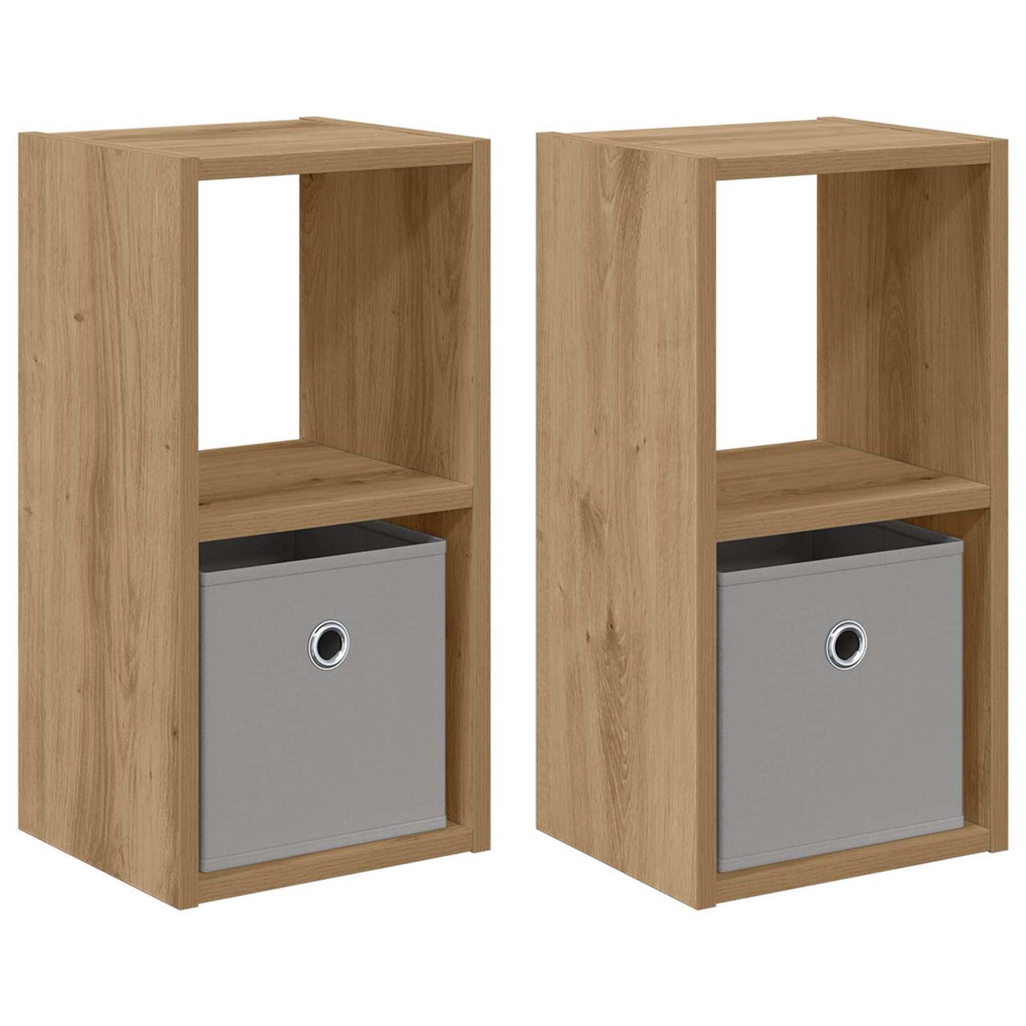 vidaXL Κομοδίνο 2 τμχ. Artisan Oak 25,5 x 22 x 49,5 εκ