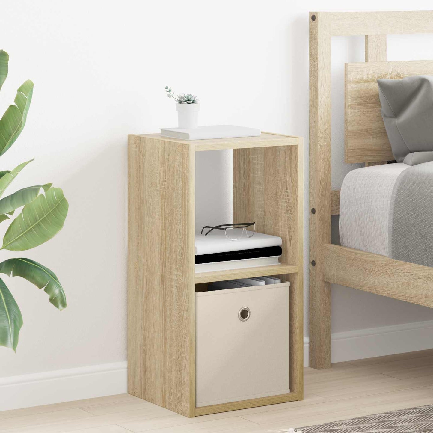 vidaXL Κομοδίνο Δρύς Sonoma 30,5 x 27 x 59,5 εκ Επεξεργασμένο Ξύλο