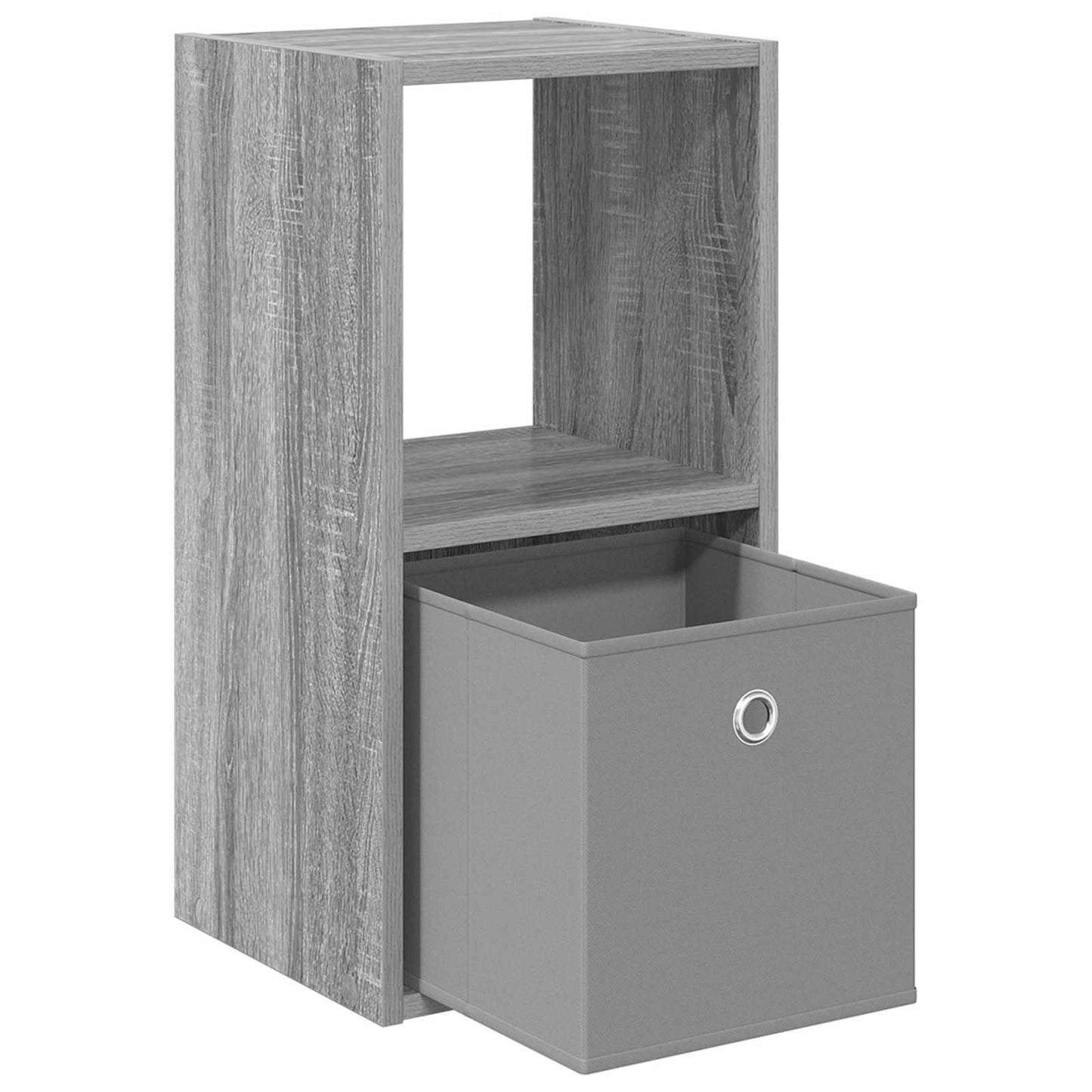 vidaXL Κομοδίνο 2 τμχ. Γκρίζο Σονομα 30,5 x 27 x 59,5 εκ