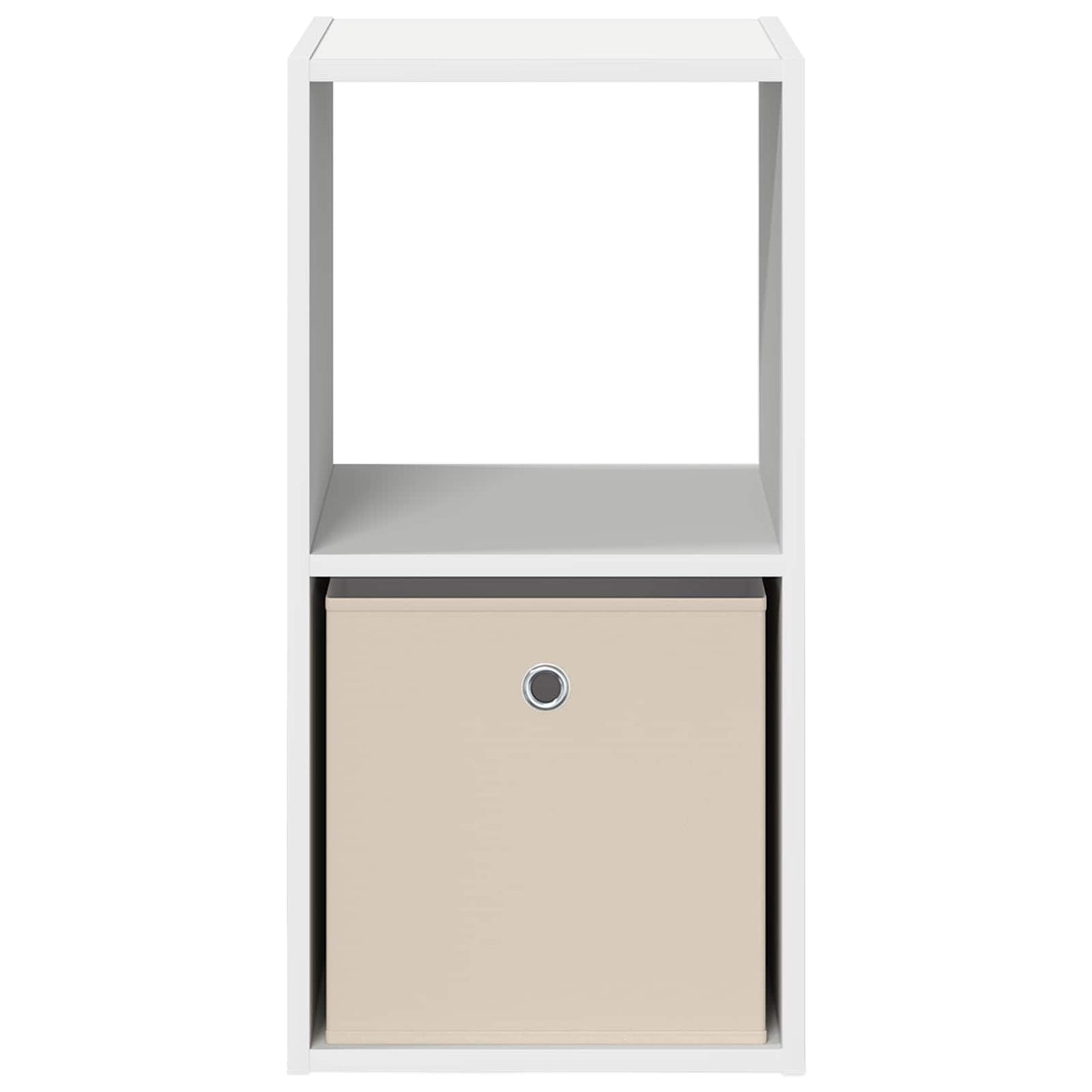 vidaXL Κομοδίνο Λευκό 35 x 32 x 68,5 εκ Επεξεργασμένο Ξύλο