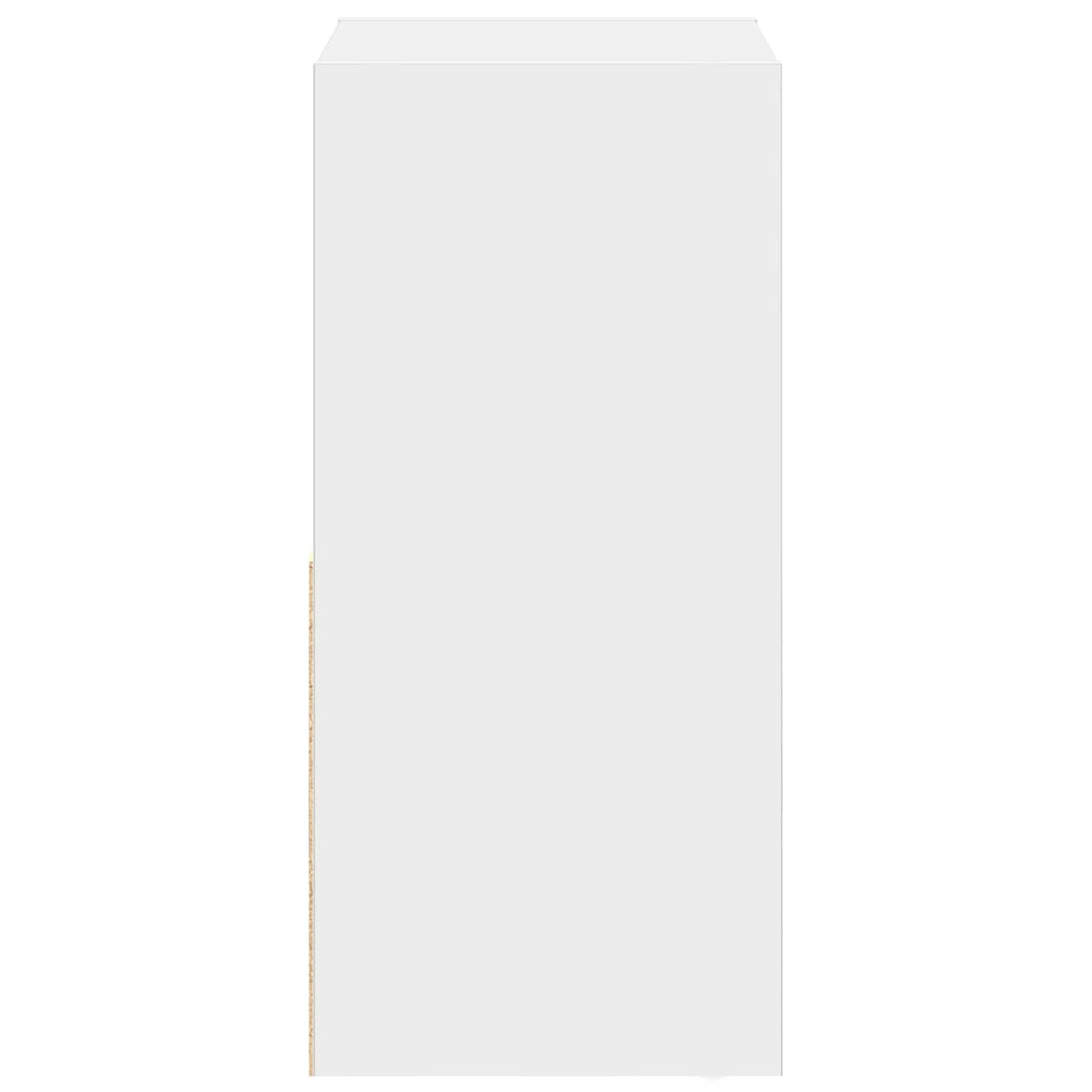 vidaXL Κομοδίνο Λευκό 35 x 32 x 68,5 εκ Επεξεργασμένο Ξύλο