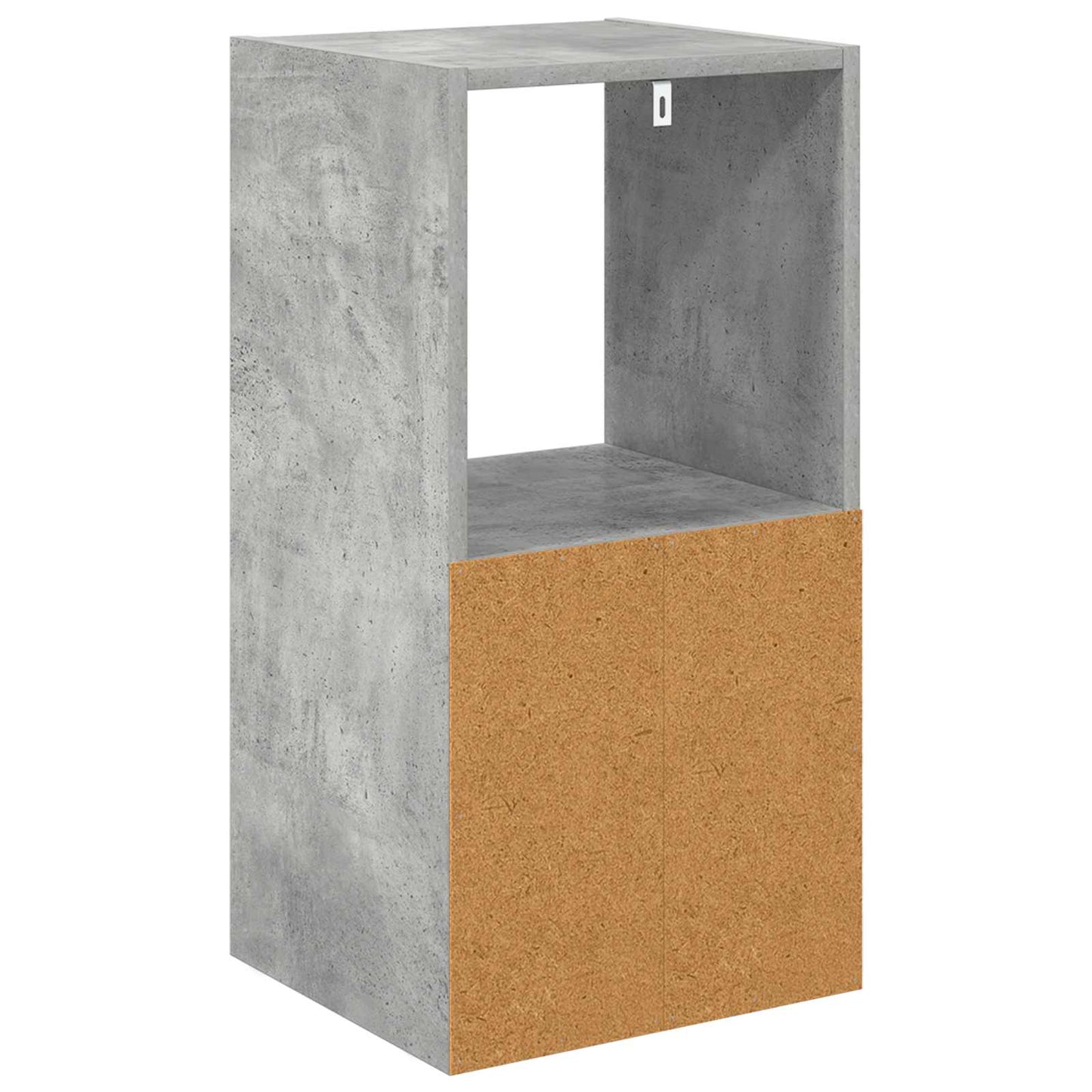 vidaXL Κομοδίνο Σκυρόδεμα Γκρι 35 x 32 x 68,5 εκ Επεξεργασμένο Ξύλο
