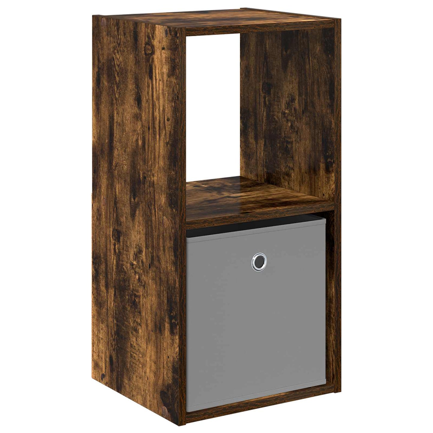 vidaXL Κομοδίνο Καπνισμένο Ξύλο Δρυός 35 x 32 x 68,5 εκ