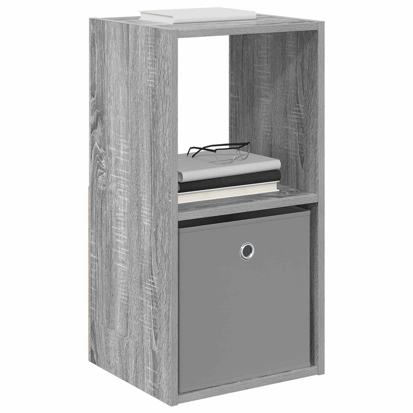 vidaXL Κομοδίνο Γκρι Sonoma 35 x 32 x 68,5 εκ Επεξεργασμένο Ξύλο