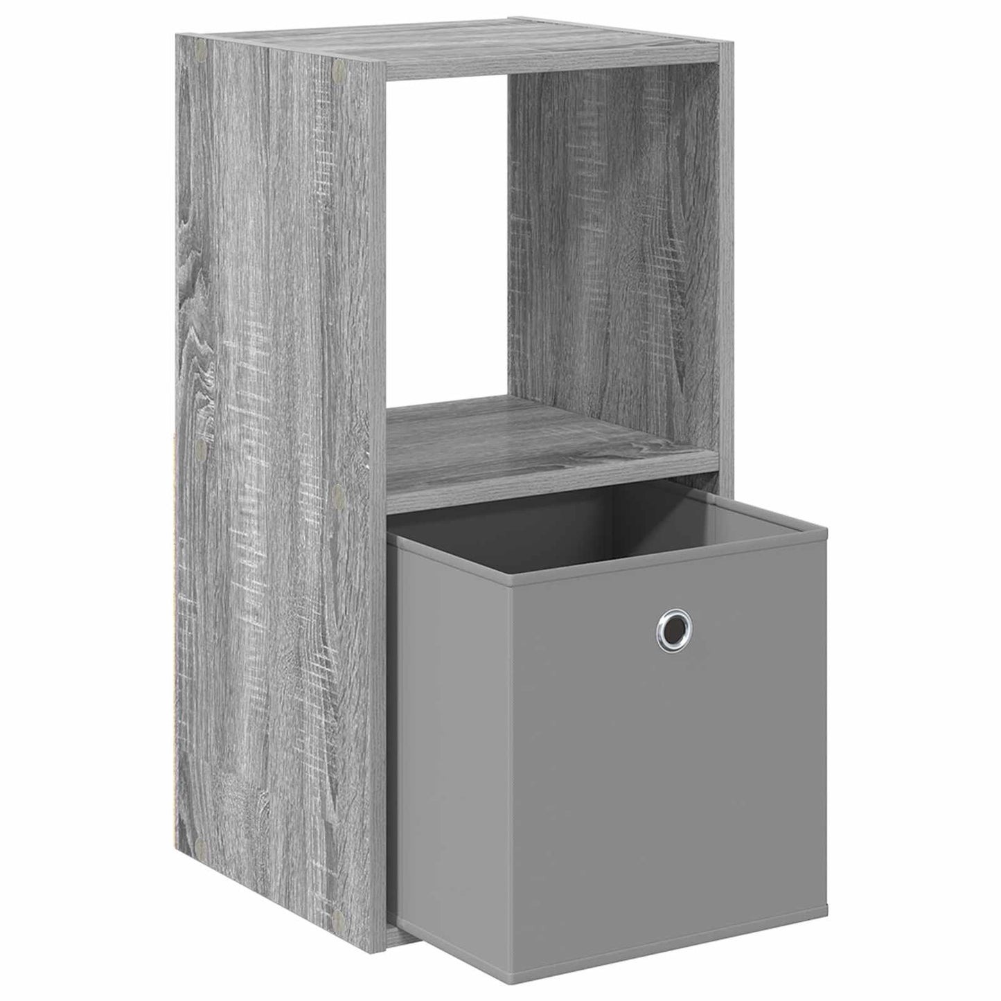 vidaXL Κομοδίνο 2 τμχ. Γκρίζο Σονομα 35 x 32 x 68,5 εκ