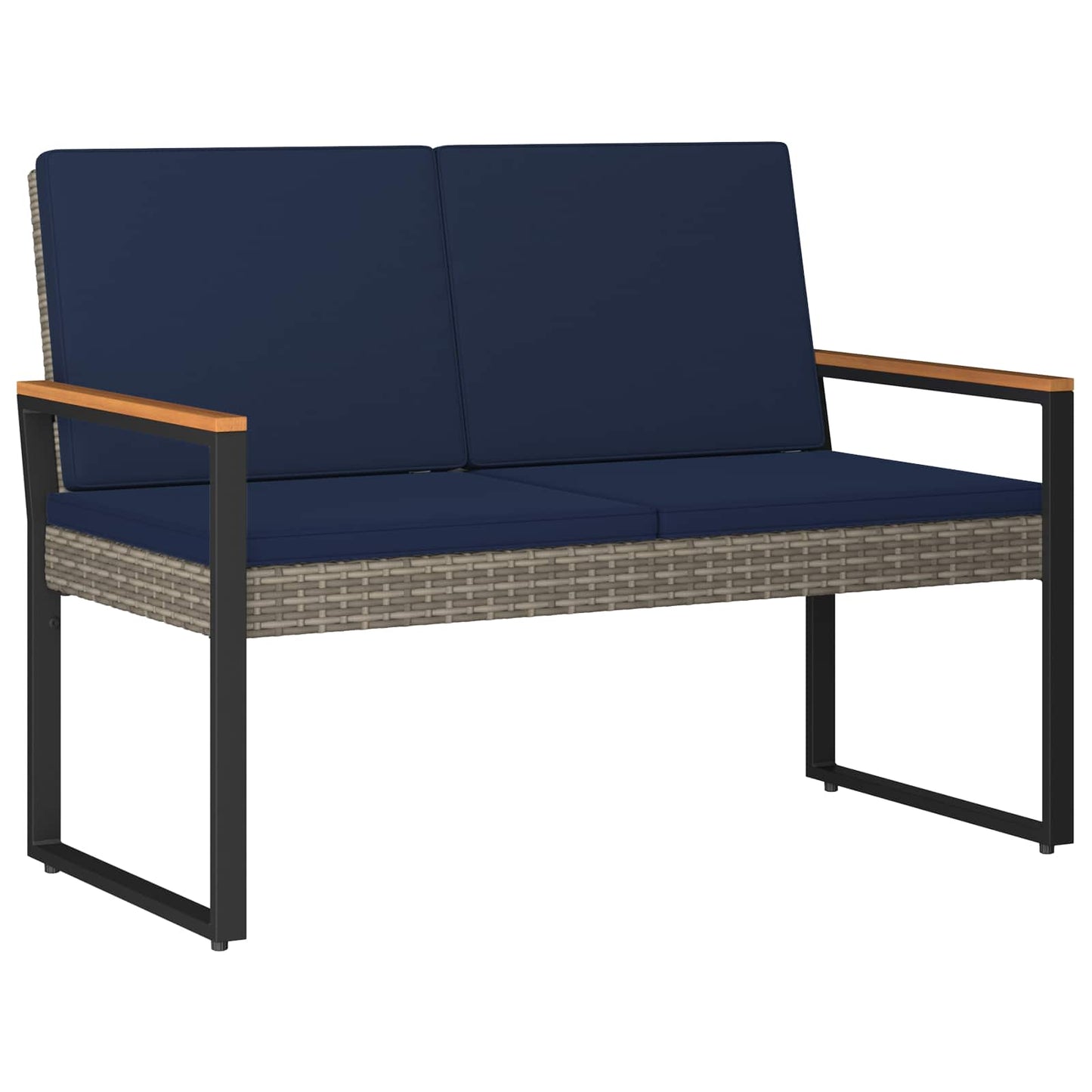 vidaXL Σετ Εξωτερικών Επίπλων 4 τμχ. Γκρι και Navy Blue