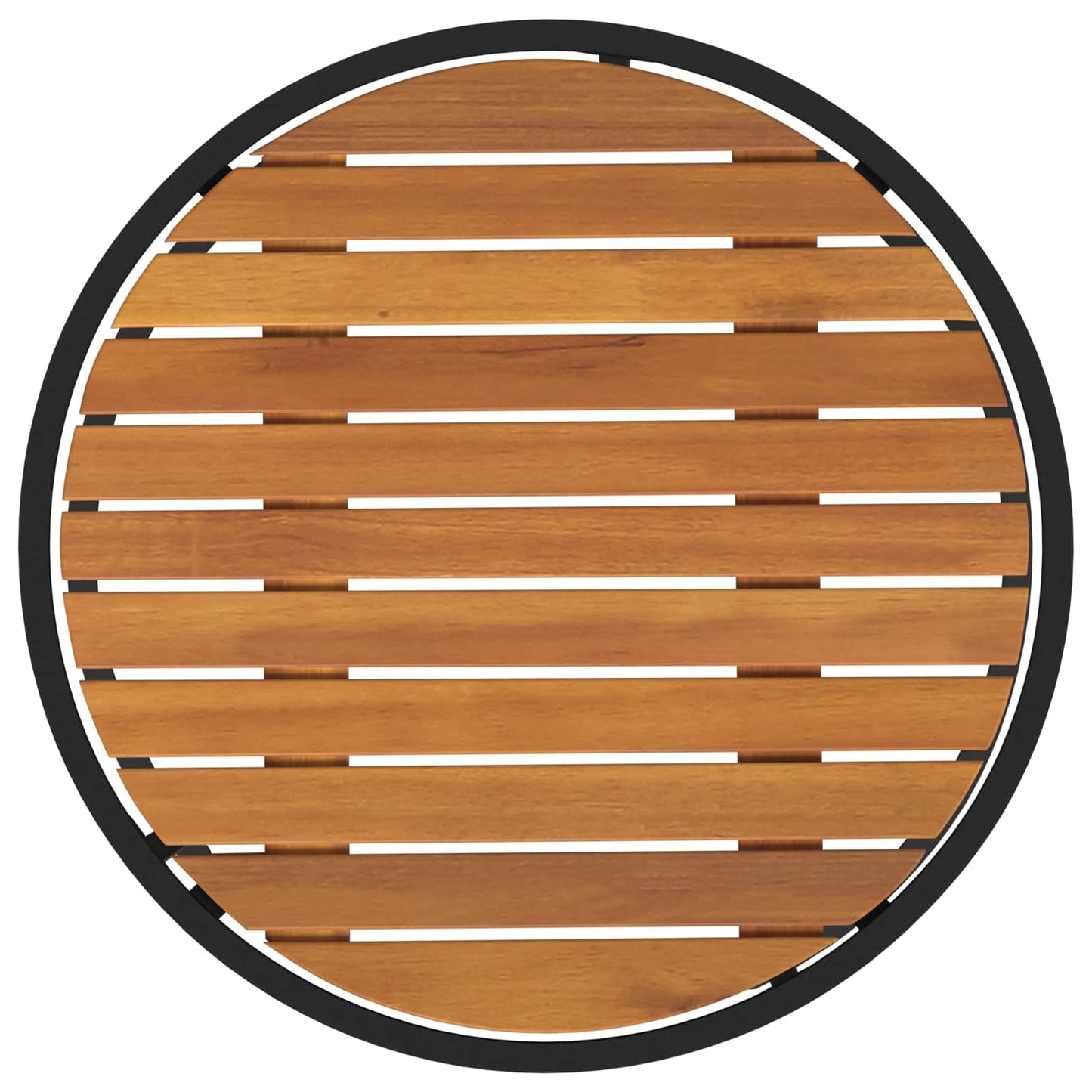 vidaXL Σετ Τραπεζιού Για Καφέ 2 pcs Φυσικό και Μαύρο 55 x 55 x 45 cm