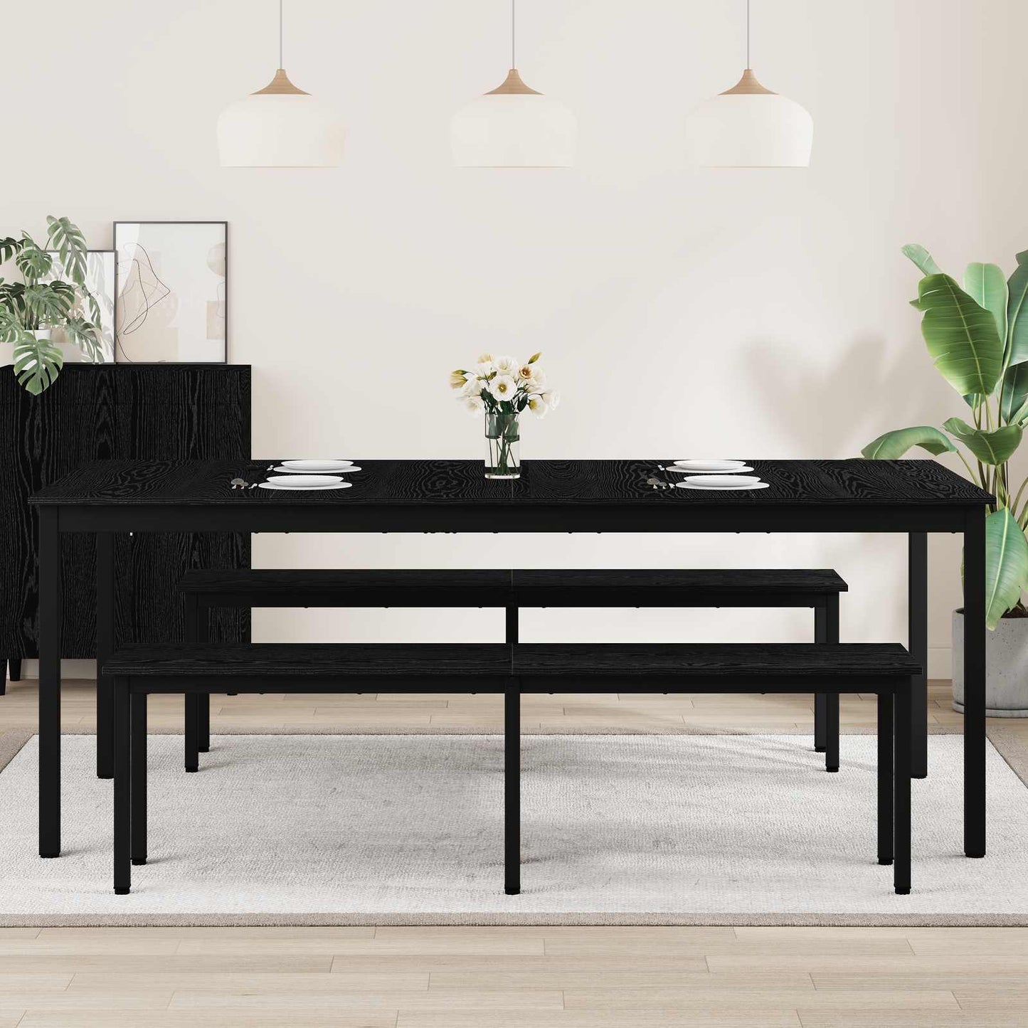 vidaXL Τραπεζαρίες Επεξεργασμένο ξύλο