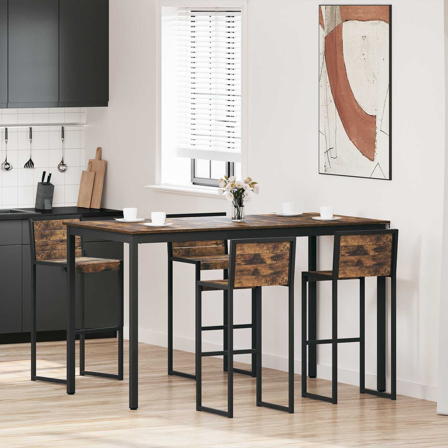 vidaXL Τραπεζαρίες Επεξεργασμένο ξύλο