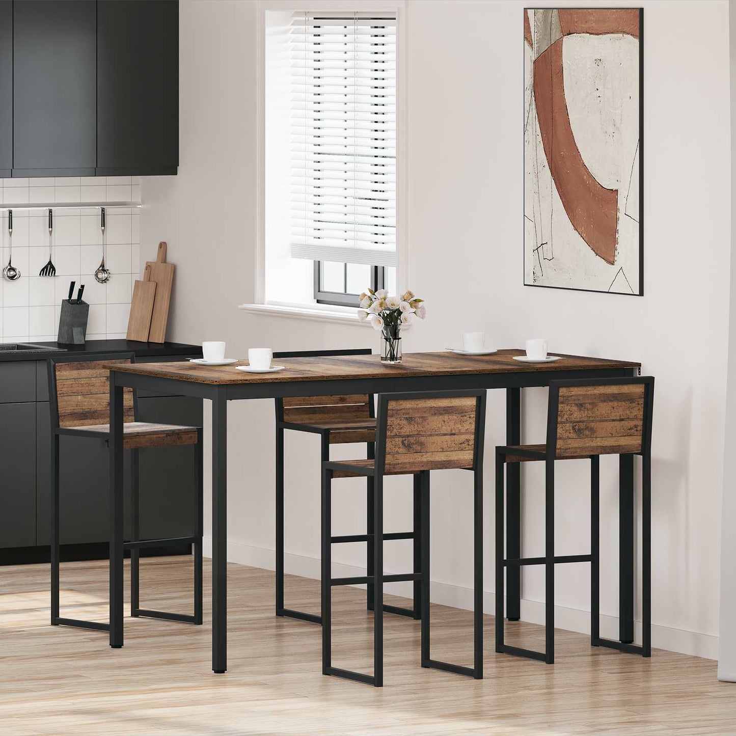 vidaXL Τραπεζαρίες Επεξεργασμένο ξύλο