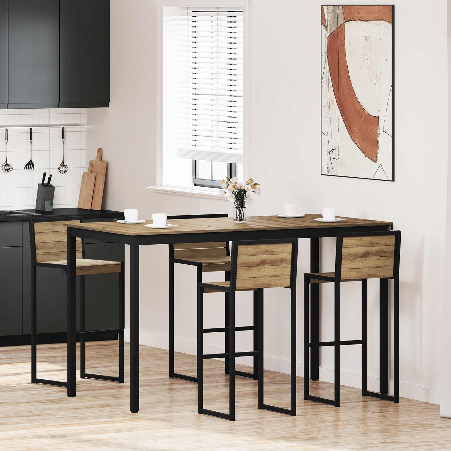 vidaXL Τραπεζαρίες Επεξεργασμένο ξύλο