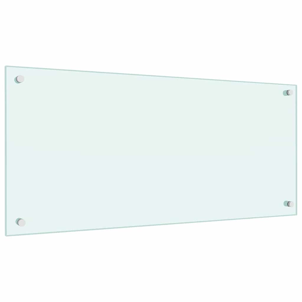 vidaXL Πλάτη κουζίνας 2 τμχ. Λευκό 90 x 40 cm σκληρυμένο γυαλί