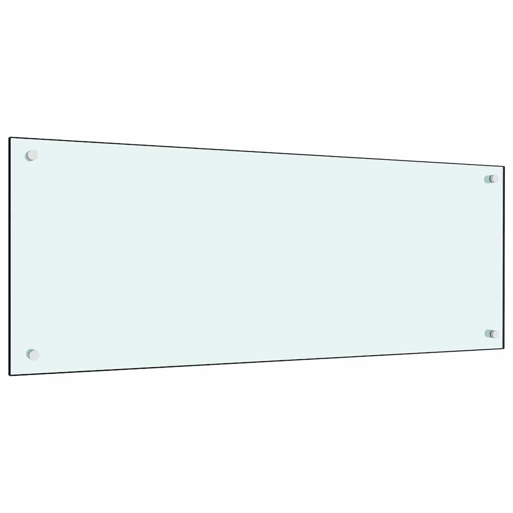 vidaXL Πλάτη κουζίνας 2 τμχ. Λευκό 100 x 40 cm σκληρυμένο γυαλί