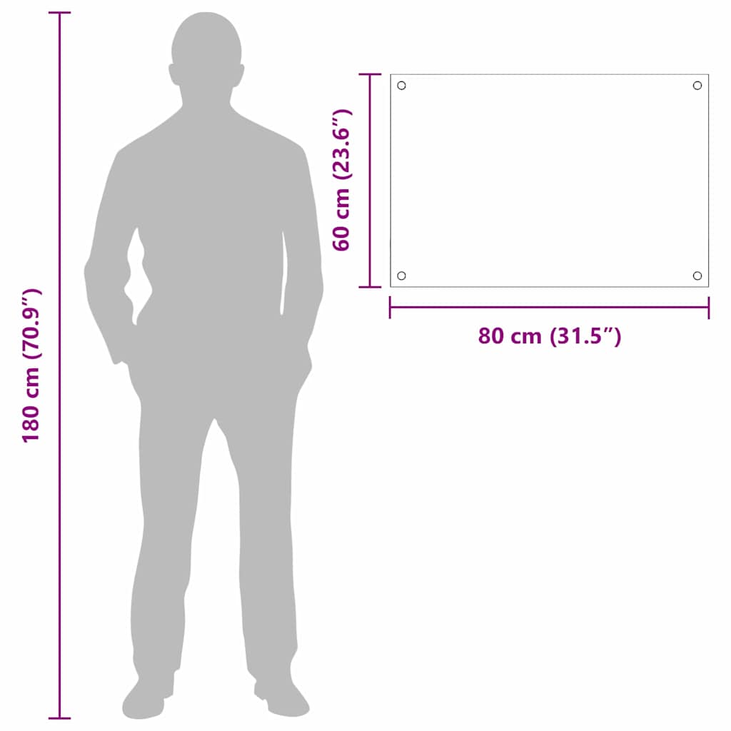 vidaXL Πλάτη κουζίνας 2 τμχ. Ανοιχτό γκρι 80 x 60 cm σκληρυμένο γυαλί