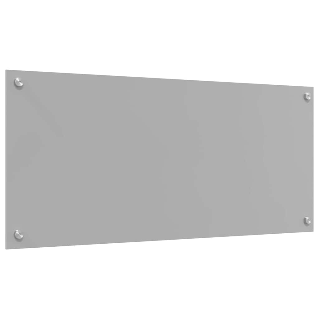 vidaXL Πλάτη κουζίνας 2 τμχ. Ανοιχτό γκρι 90 x 40 cm σκληρυμένο γυαλί