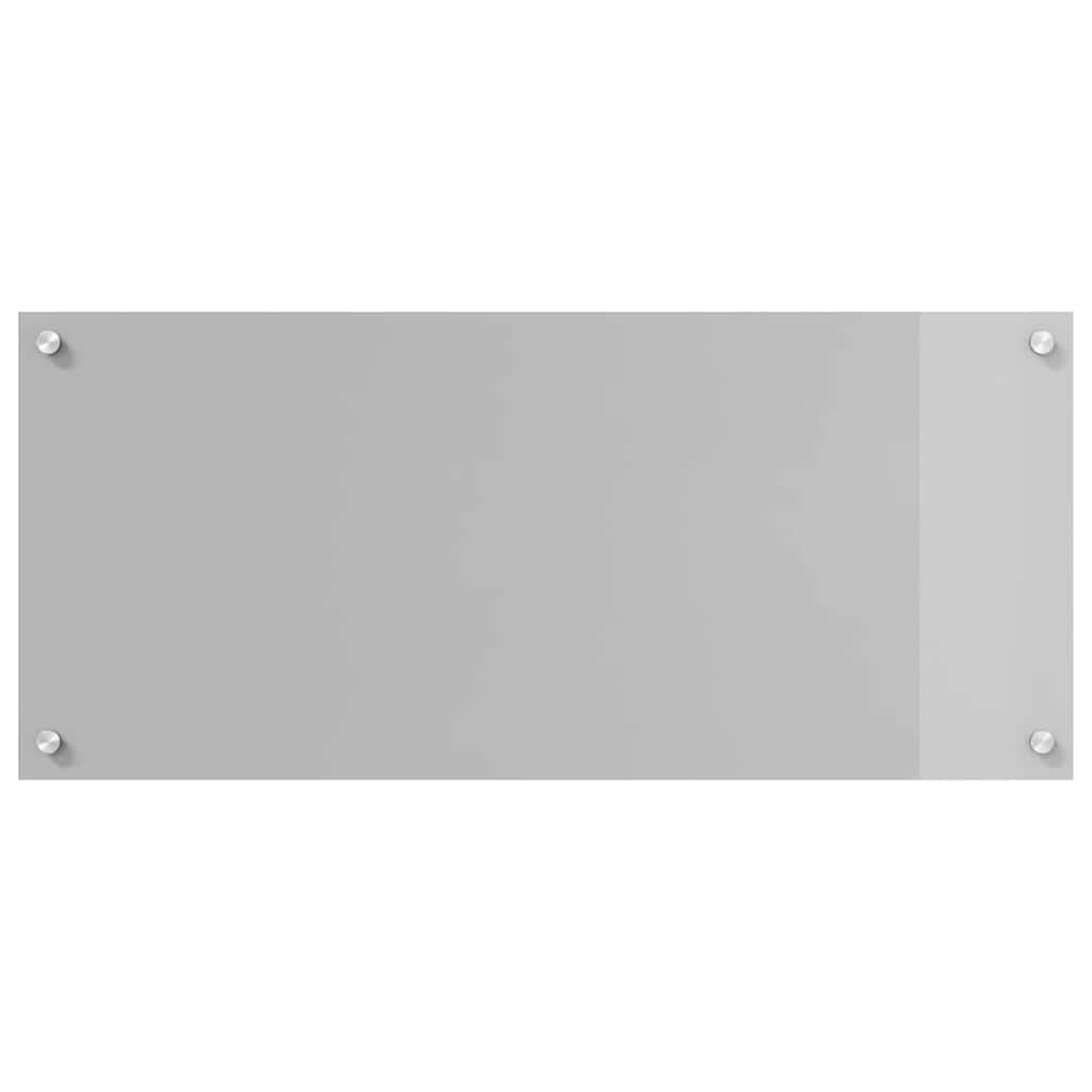 vidaXL Πλάτη κουζίνας 2 τμχ. Ανοιχτό γκρι 90 x 40 cm σκληρυμένο γυαλί