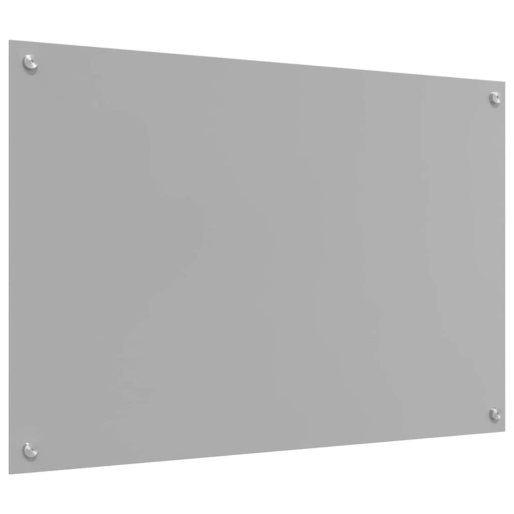 vidaXL Πλάτη κουζίνας 2 τμχ. Ανοιχτό γκρι 90 x 60 cm σκληρυμένο γυαλί