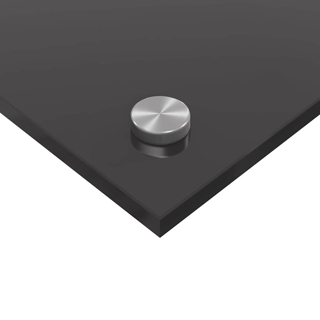 vidaXL Πλάτη κουζίνας 2 τμχ. Σκούρο Γκρι 100 x 40 cm σκληρυμένο γυαλί