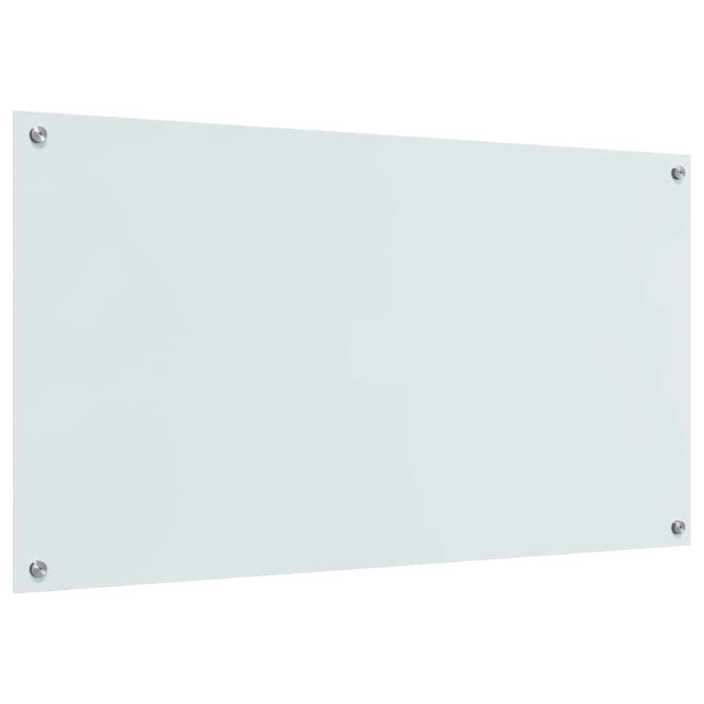 vidaXL Πλάτη κουζίνας 2 τμχ. Λευκό 110 x 60 cm σκληρυμένο γυαλί